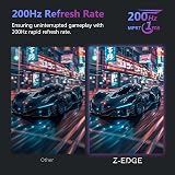 Z Edge 27 Inch Curved Gaming Monitor 200Hz 1ms MPRT Full HD 1080p view 2