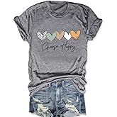 Be Kind T Shirts Women Graphic Blessed Teacher Shirt Short Sleeve Inspirational Heart Print Graphic Tees