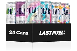 LASTFUEL. POLAR 100% Natural Seltzer Jr - 24 Pack - The Impossibly Good Collection Variety - No Sugar, Juice, or Sweeteners -7.5 FL OZ