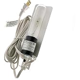 Shemoi Curio Light Cabinet - White Hooded Light Includes Bulb, C5-RS-1