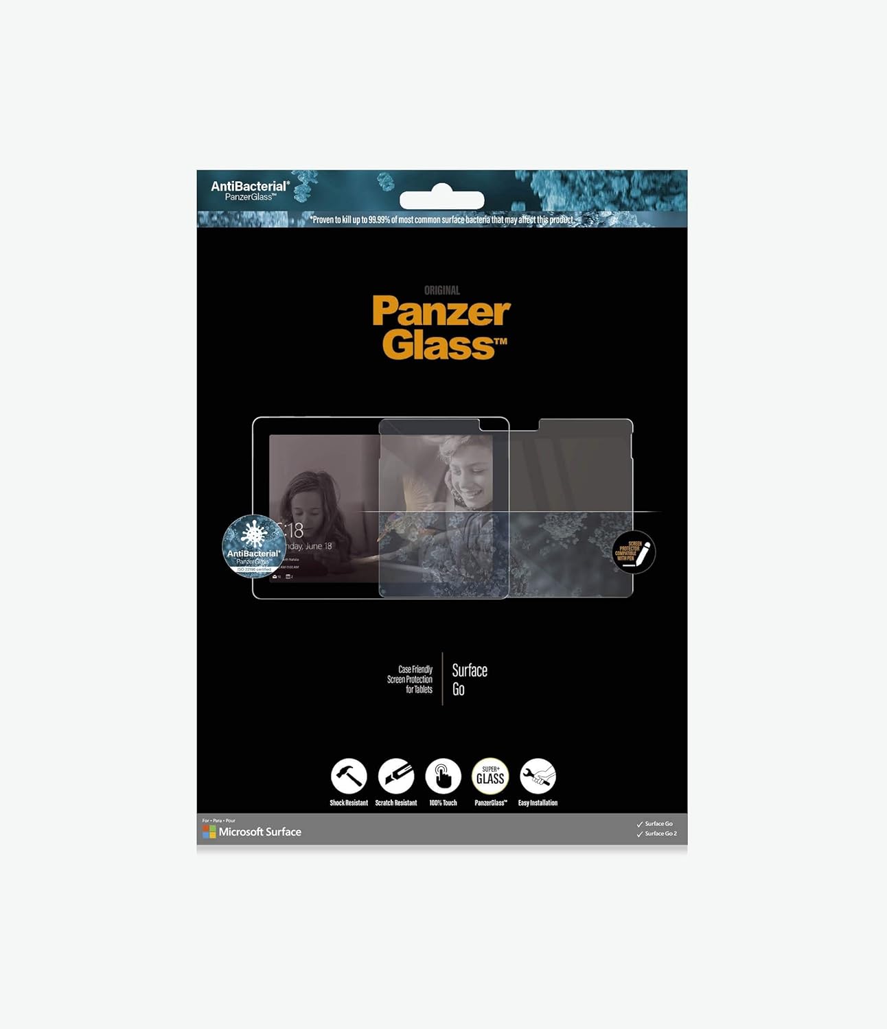 PanzerGlass 6255 - Screen Protector (Screen Protector, Microsoft, Surface Go, Scratch Resistant, Shock Resistant, Transparent, 1 Piece) - Image 3