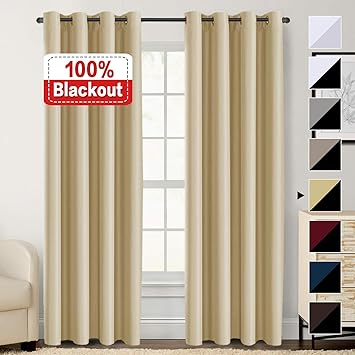 Amazon Com 100 Blackout Curtains Extra Long 108 Inches Thermal