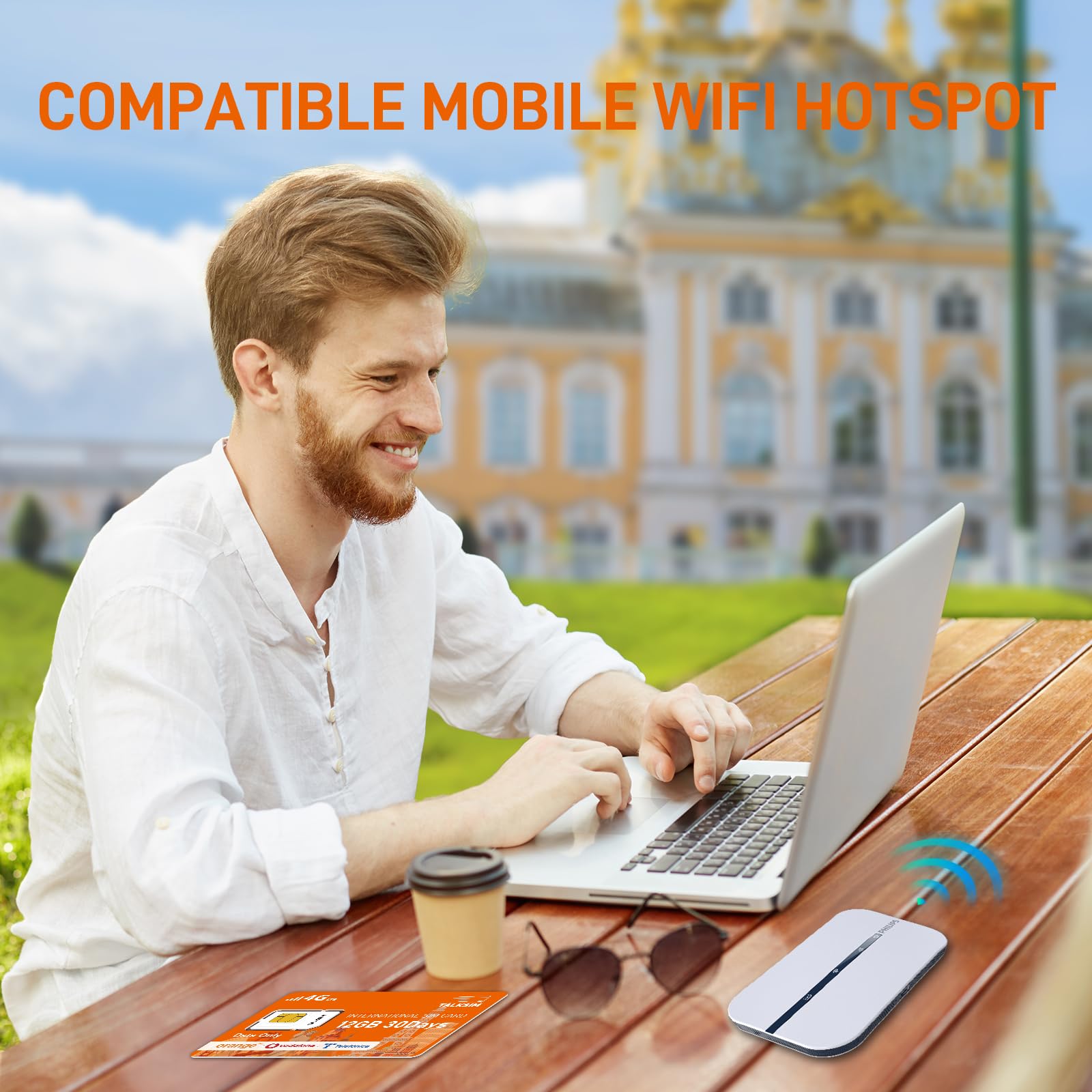 International Data SIM Card 12GB 30Days, 5G/4G LTE Coverage in USA and 49 Countries |UK, Europe, Asia, Oceania Prepaid Travel Data Only SIM for Portable WiFi Mobile Hotspot, Tablet, No Contract