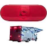 Lumitronics RV 6 inch Submersible Oval Sealed Stop/Turn/Tail Light | 12V Stop/Turn/Tail light for RVs and trailers. Sealed and weatherproof. Easy install. Quick-change bulb design.