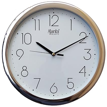 Ajanta Plastic Sweep Clock (26 cm x 26 cm x 3.3 cm)