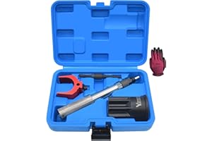 Yuesstloo 3PCS J-42083 Automatic Timing Pin + 9U-7227 Injector Height Adjustment Gauge Tool + J-38587-A Engine Barring Socket, Compatible with Caterpillar 3406E C-15 C-16