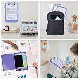 ZCZN A4 Clipboard with Storage Light Purple Plastic Clipboard Folder view 7