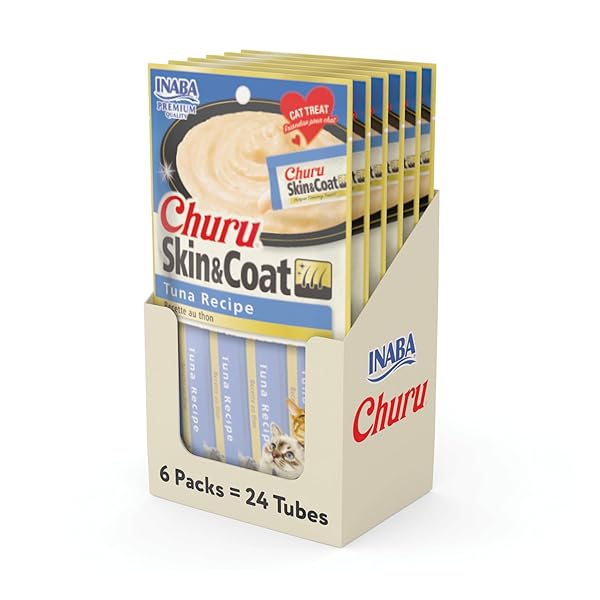 24 TUBES INABA CHURU LICKABLE PURÉE NATURAL CAT...