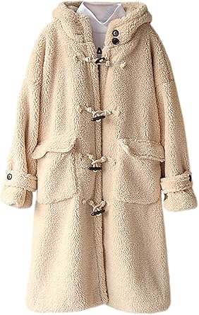 women's hooded toggle coat
