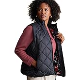 Vera Bradley womens Zip Up Puffer Vest With Pockets (Extended Size Range)