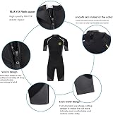 ZCCO Men’s Wetsuit 3MM Back Zip Shorty Neo Spandex Neoprene Spearfishing view 6