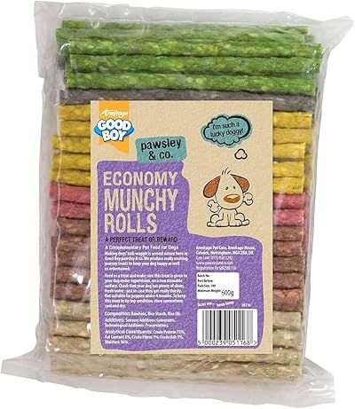 Good Boy Assorted Small Munchy Rolls Dog Chews 100 Pack 900 g
