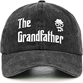 LUDUEIKSW Gifts for Grandfather, Grandpa Hat, Grandfather Father Day Christmas Birthday Gift Ideas, Adjustable Baseball Cap Black
