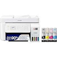 Epson EcoTank ET-4800 Wireless Color All-in-One Cartridge-Free Supertank Printer with Scanner, Copier, Fax, ADF and Ethernet 