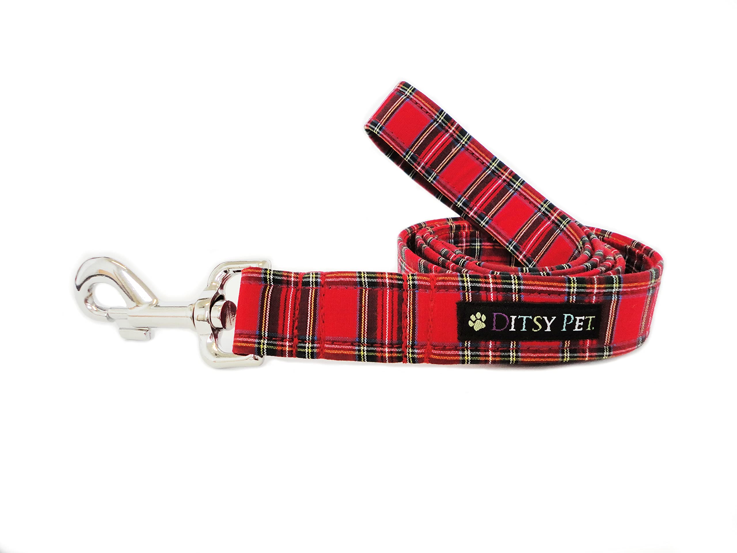 Ditsy Pet. Highland Tartan Lead Small/Medium