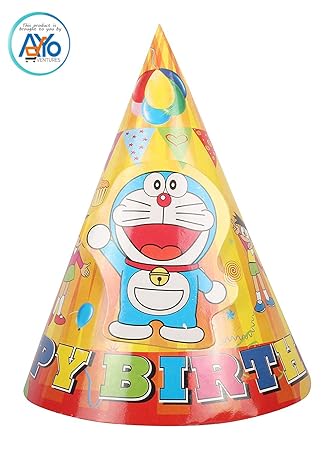 Adyo Doraemon Birthday Cap Pack Of 10 Amazon In Toys Games