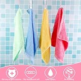 Lanjue 8 Pack Bamboo Flannel Washcloths 10x10 In Soft Face Towels view 7