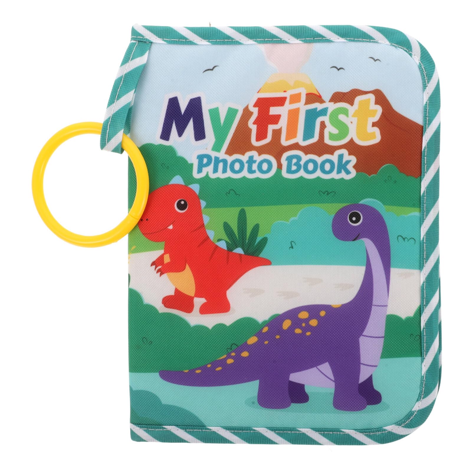 Toyvian Baby Photo Album Soft Cloth Cover 7.48 Inch Infant Picture Book with Cartoon Design Newborn Memory Keepsake Toddler Growth Record