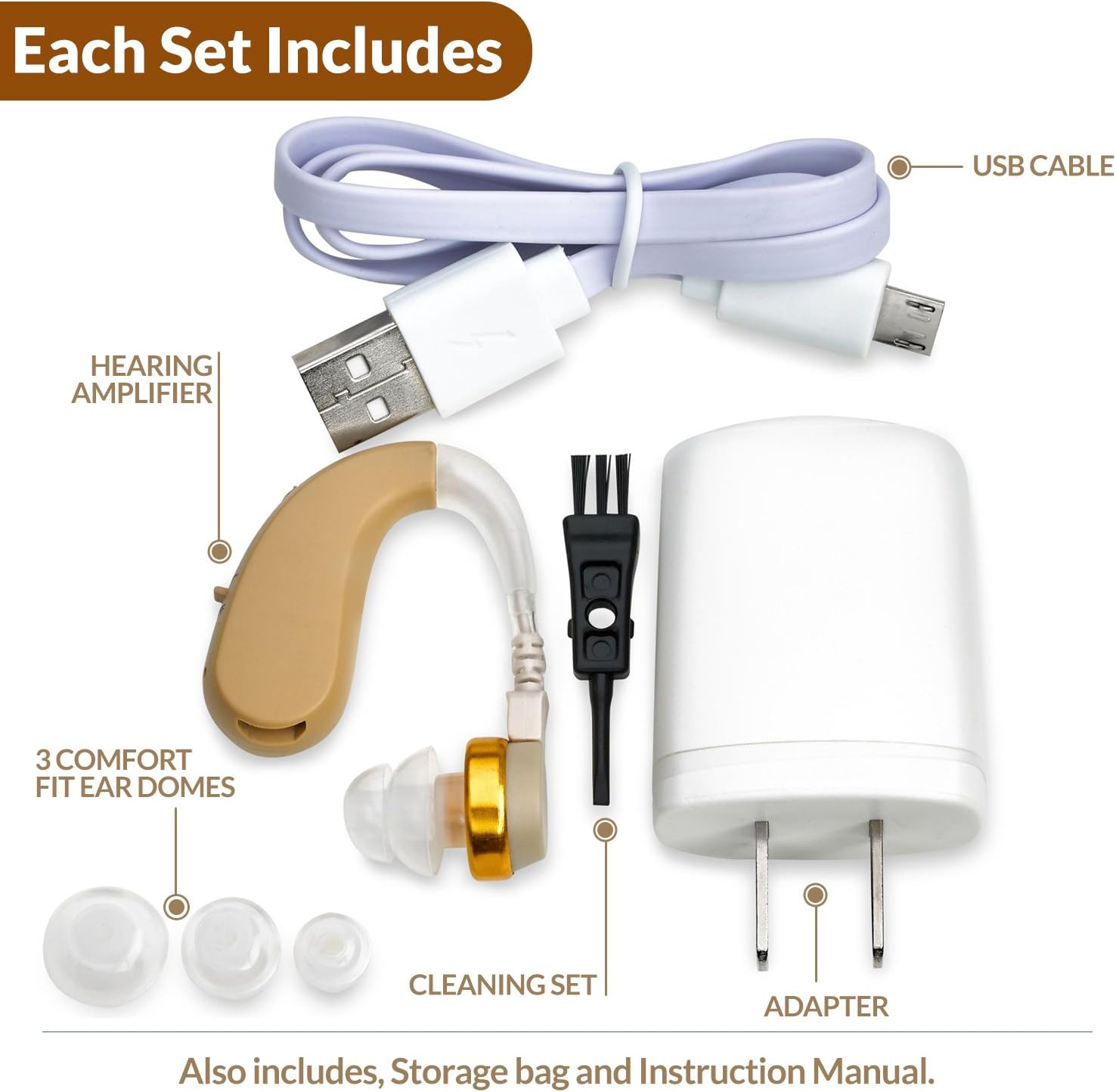 MEDca Digital BTE Device - Rechargeable Receiver in Canal Assist Device with Modes with Noise Cancellation and Volume Control - Image 3