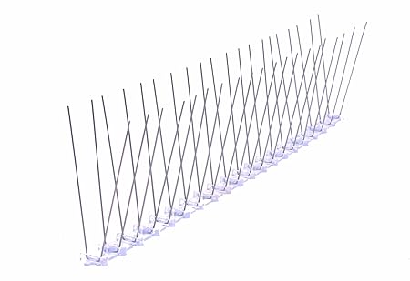 50 cm 2 reihig Edelstahl Taubenabwehr Vogelabwehr Taubenspikes Polycarbonat Profiqualität jetzt mit A+ Zertifizierung von MD