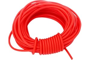 MUXSAM Natural Latex Rubber Tube for Slingshot Catapult Making, Red Rubber Hose Accessories for Making Professional Hunting Catapult or Slingshot for Competition