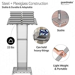 GuardMate Acrylic Podium Pulpit Stand | Modern