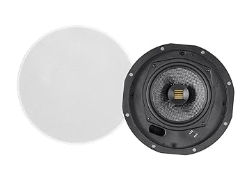 Monoprice Amber Ceiling Speakers 6 5 Inch 2 Way Carbon Fiber With