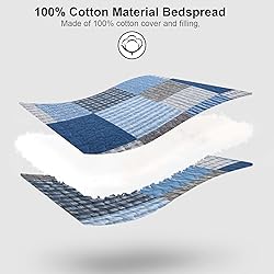 PANGUSHAN King Size Quilt Set,100% Cotton King