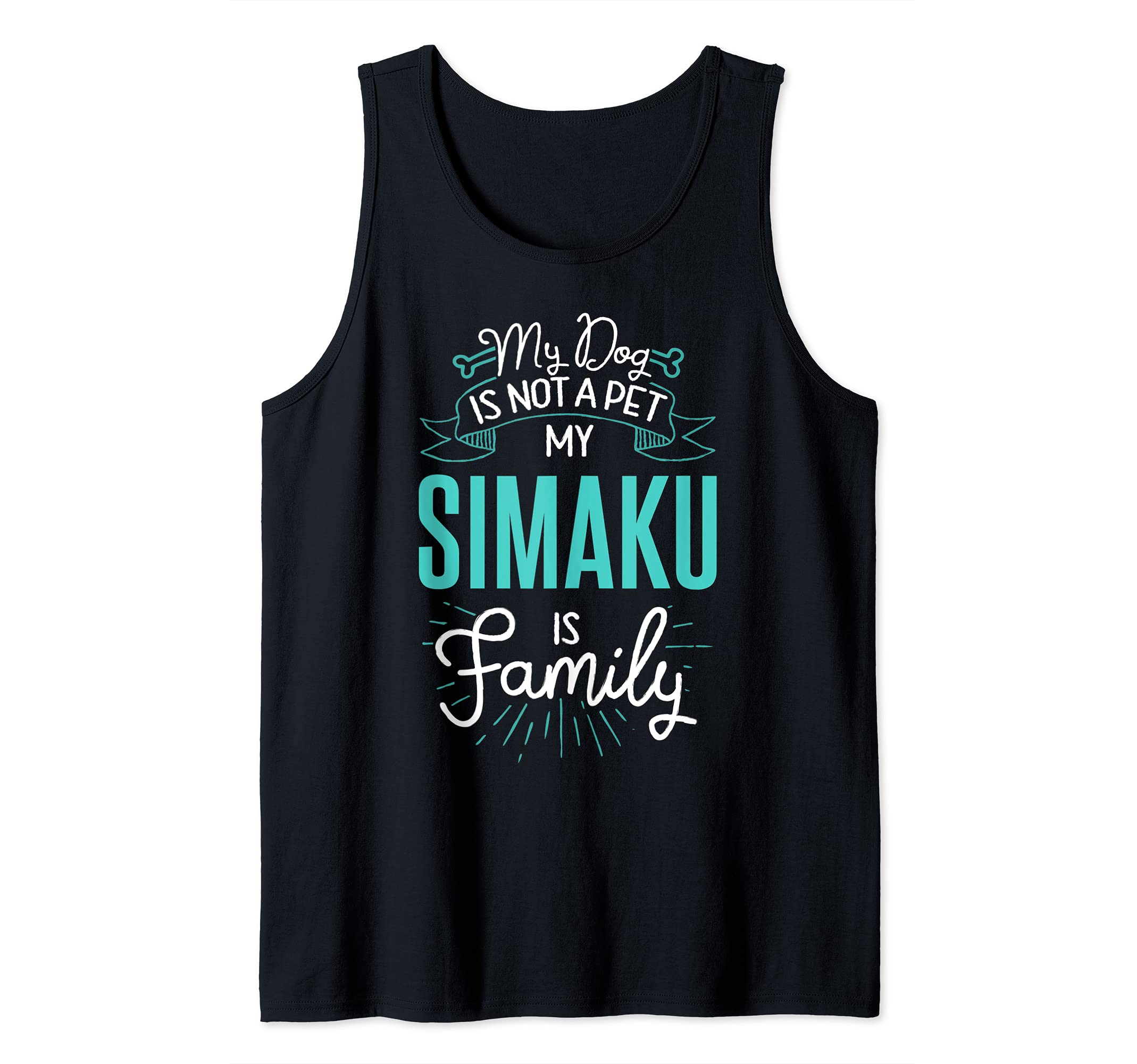 Cute Simaku Design Family Dog Giftn Tank Top