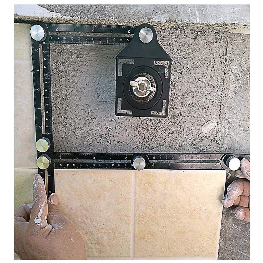 Metal Angleizer Template Tool with Perforated Mold LETBUY-Tech Premium Aluminum Alloy Angle Ruler Carpenters DIY Easy /& Profesional to Use for Builders 1 set LETB Multi Angle Measuring Ruler Craftsmen