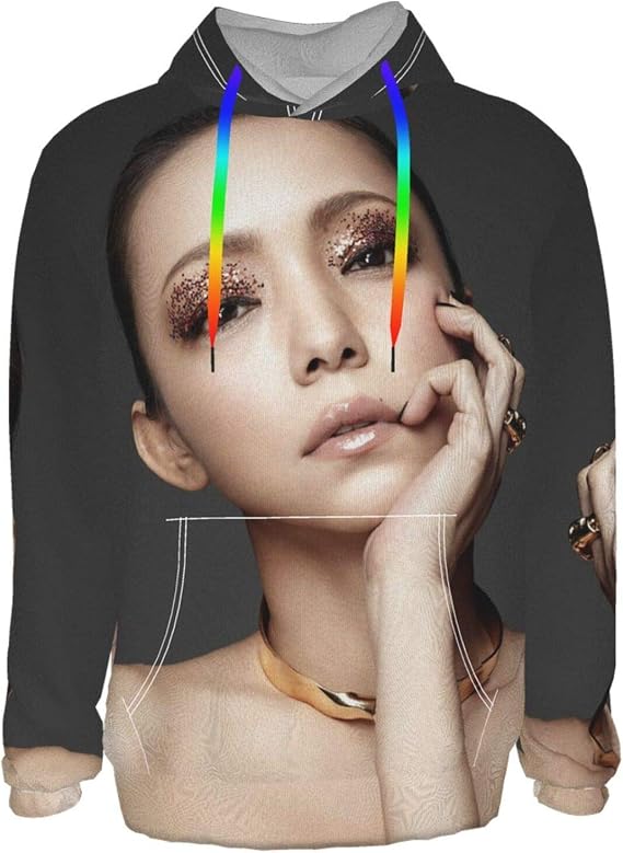 Amazon Co Jp メンズ 長袖 フーディー Elle 安室奈美恵 2 おしゃれ トレーナー パーカー カジュアル プルオーバー 3dプリント プルオーバー 春 秋 冬 100 ポリエステル 快適 セーター フードs M L Xl Xxl 3xl 服 ファッション小物