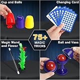 DINORUN Magic Tricks Kit 75+ Tricks Kids Magic Set Hat Wand 24 Props view 4