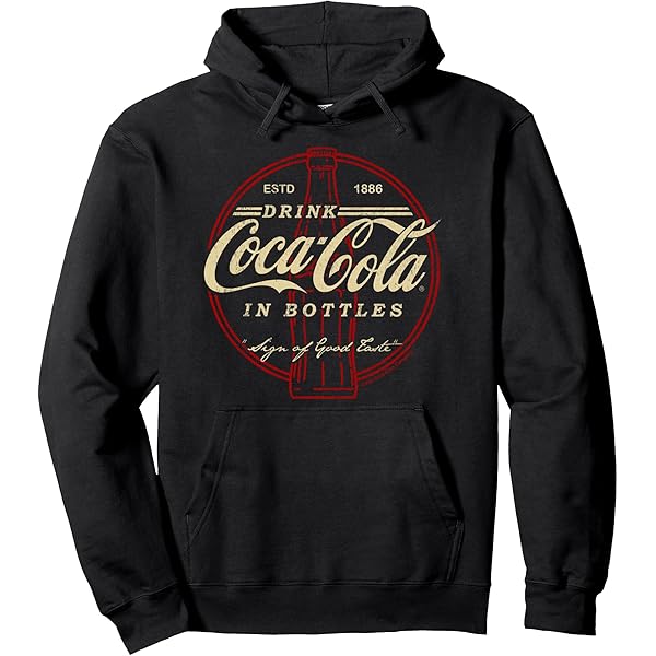 Amazon.com: Coca-Cola 1886 An American Classic Logo Zip Hoodie