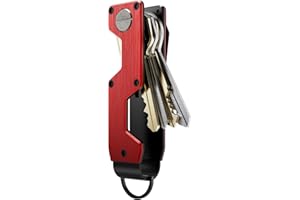 MINBERAND Key Organizer Compact Key Holder Metal Key Chain Minimalist key case key holder for keychain Secures 1-5 Keys