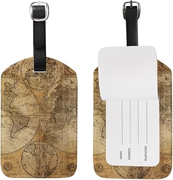 leather luggage tags amazon