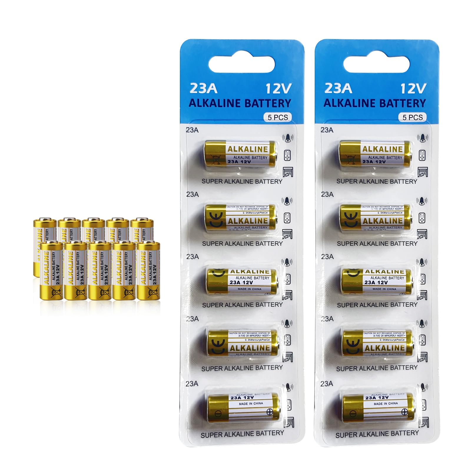 Photo 1 of 23A 12 Volt Battery, 12V Battery for Remote, Alkalin for Remote Control,doorbell,car Key?10 Pack?