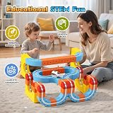 EUCOCO 150 PCS Track Fusion Toy Cube Track Set 3D Layout for Kids 4-12 view 4