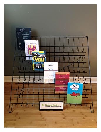New Planet Racks Folding 6 Tier Counter Greeting Card Display Rack