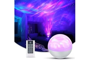 SUPFOO Galaxy Projector for Bedroom,Star Projector Night Light for Kids with White Noise and Bluetooth Music Speaker, Aurora Projector Remote Control & Timing Sky Starry Projector,Party,Home (White)