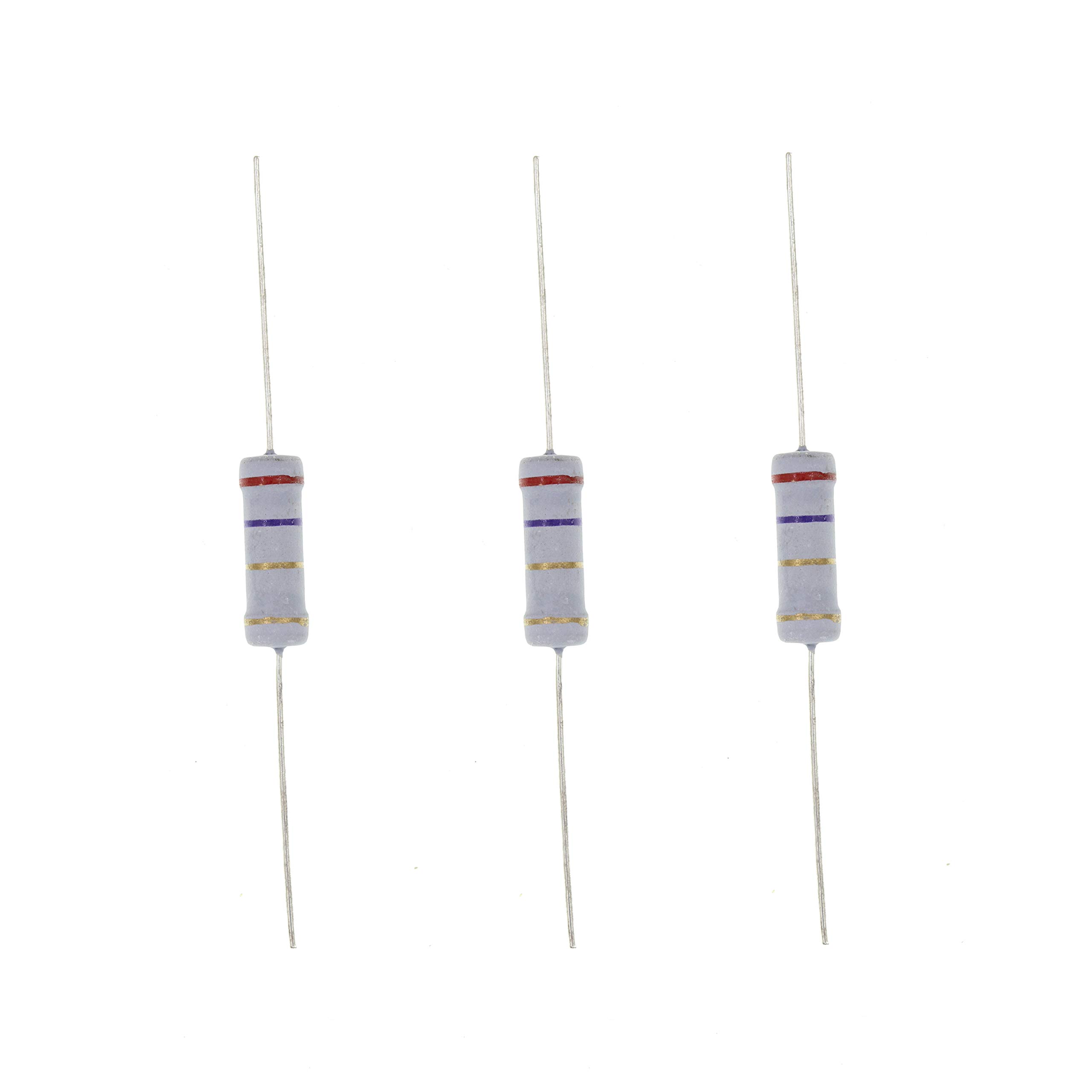 HUABAN 20PCS 3W 3 Watts 2R7 2.7 Ohm 5% Metal Oxide Film Resistor