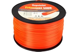 SUPVINTOR 095 Trimmer Line, Weed Eater String .095 Heavy Duty, Weed Wacker String 095, String Trimmer Line .095, Weed Eater Line 095Inch-860ft-3lb Commercial Trimmer String 095 Fits Most String Trimmers(Round)