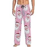Fisyme Mens Pajama Pants Men's Pajama Bottoms Soft Sleep Lounge Pj Pants