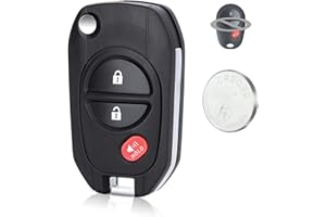 Beefunny Upgraded Flip Remote Key Fob for Toyota Highlander Sequoia Sienna Tacoma Tundra 2011-2017 Car Key Fob 315MHz G Chip 