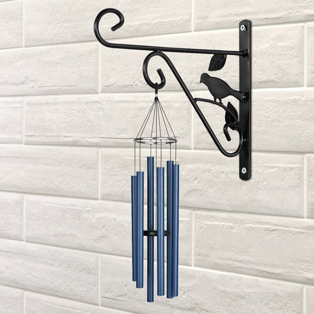 10'' Hanging Plant Bracket Wall Flower Pot Hook Bird Feeder Wind Chime