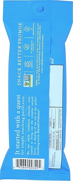 SAHALE SNACKS CALIFORNIA ALMONDS DRY ROASTED MIX SEA SALT – 1.5 OZ