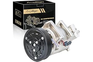 Aspligo Air Conditioner AC Compressor Fits for Nissan Rogue Select 2.5L 2014-2015, for Nissan Rogue 2.5L 2008-2016, with A/C Clutch, CO11200C AC Compressor, Replaces 92600JM01B, 92610JM01A