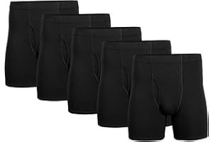 Gildan Men's Underwear Covered Waistband Boxer Briefs, Multipack