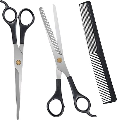 URAQT Professional Hairdressing Kit Scissors Set 6 Inch Stainless Steel