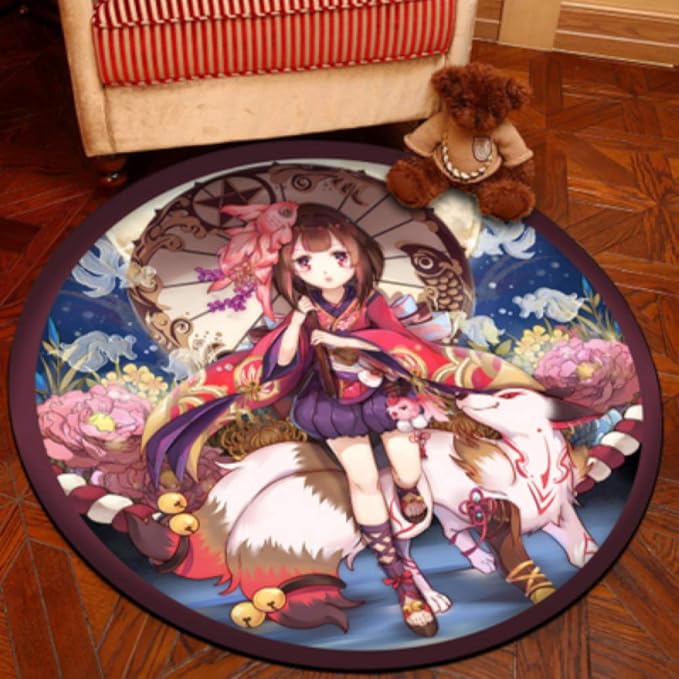 Alfombra 3D Alfombrilla De Piso Linda De Dibujos Animados Sala De Estar