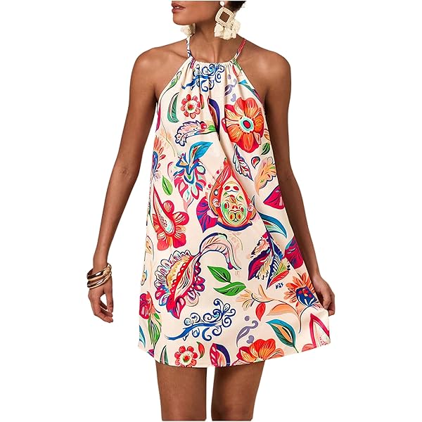 Amazon Women's Flamingo Print Dress Cami Dress For Women